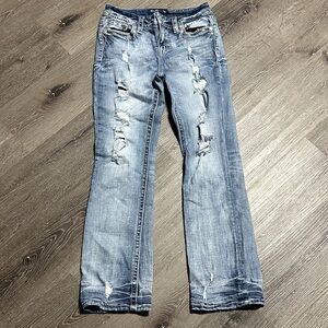 Miss Me Light Blue Distressed Jeans